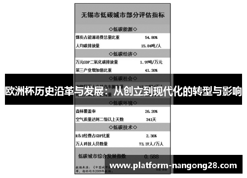 欧洲杯历史沿革与发展：从创立到现代化的转型与影响