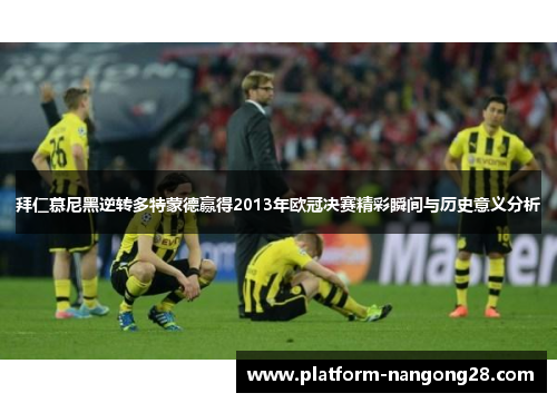 拜仁慕尼黑逆转多特蒙德赢得2013年欧冠决赛精彩瞬间与历史意义分析